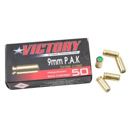 Victory Platzpatronen 9 mm P.A.K. Messinghülse
